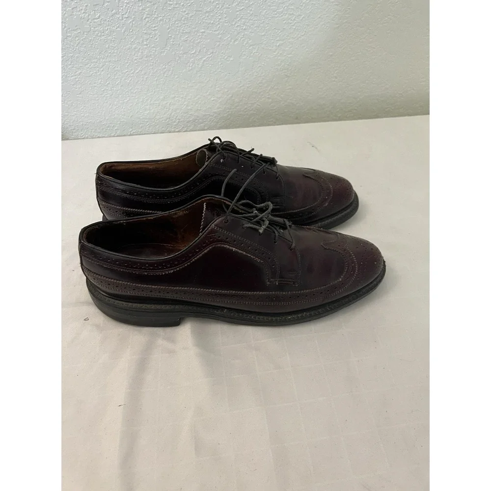 O'SULLIVAN Mens Oxfords Size 11‎ Dark Brown Wingtip Leather Dress Shoes Lace Up